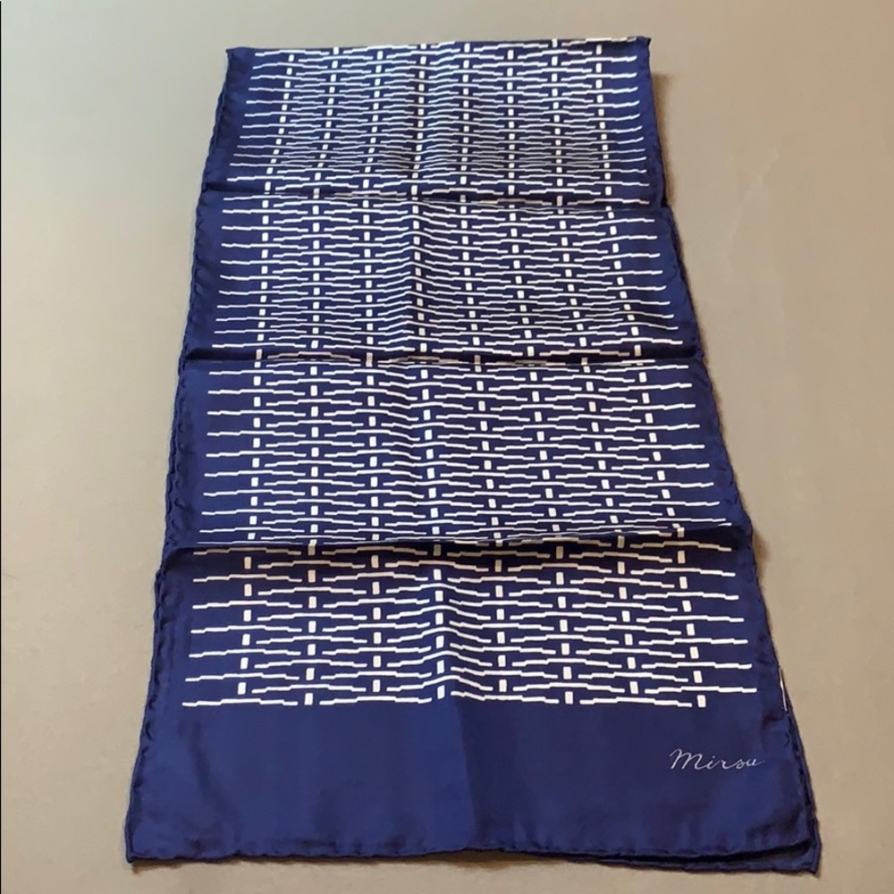 Vintage Long Mirsa Silk Scarf